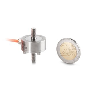 Miniatur-Knopfmesszellen aus rostfreiem Edelstahl mit Gewindestift 50 kg/500 N