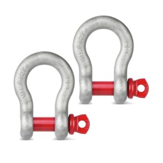 YSC-04 Hochfester Schäkel, feuerverzinkter Stahlgussbügel, geschweifte Form [Max] > 0,5 t)