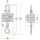 Robuste Industrie-Kranwaage Kern HFM 5T0.5 Max 5000 kg | d= 0,5 kg
