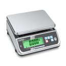 Edelstahl Tischwaage Kern FXN 6K-3N mit IP68 Max 6 kg | d=1 g - nicht eichfähig