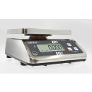 Edelstahl Tischwaage Max 15 kg | d=2 g  IP65 Schutz Kern FFN 15K2IPN