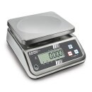 Edelstahl Tischwaage Max 25 kg | d=5 g IP65 Schutz Kern FFN 25K5IPN