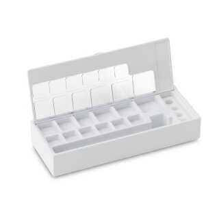 Gewichtsetui 328-222-420, für Nennwerte 1 mg - 5 g, für Klassen E1 - M2, für Bauform Knopf/Kompakt