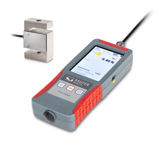 Digitales Kraftmessgerät + Messzelle für Zug- und Druckkraftmessungen, externer "S"-Messzelle CS P1