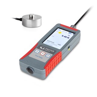 Kraftmessgerät FS-2 + Messzelle CR-1Q1 für Druckkraftmessungen bis 100 kN
