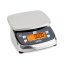 Edelstahl-Tischwaage Max 15 kg | d= 5 g  - IP68/IP69K optional mit Eichung