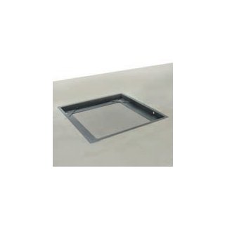 Stabiler Grubenrahmen, Stahl, pulverbeschichtet, für Modelle mit Wägeplattengröße B×T×H 1000×1000×108 mm
