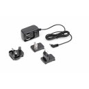 Netzadapter EURO/UK/US 9V DC 500mA/300mA für Kern...