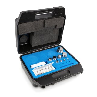 1 mg - 1 kg - E2 Gewichtssatz Knopfform, Edelstahl poliert im Kunststoffkoffer