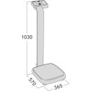 Personenwaage Kern MPE mit Batteriebetrieb und BMI-Funktion sowie Eich- und Medizinzulassung