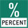 Prozentbestimmung: Die Anzeige der Waage kann die Abweichung vom Referenzgewicht (100%) in % statt in Gramm anzeigen.